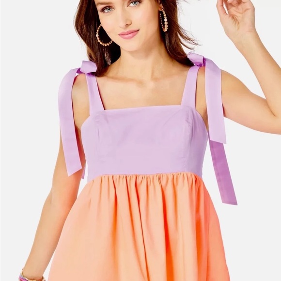 Lilly Pulitzer | Anlee Cotton Top, Purple Iris Bellini (12) - Picture 2 of 9